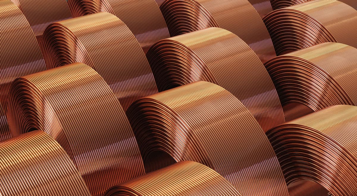 Copper and HVAC installation materials.